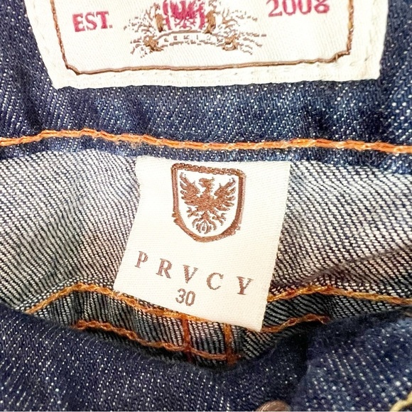 PRVCY WIDE LEG FLARE MID RISE 33” INSEAM DARK DENIM JEANS WOMENS
SZ 30 - Picture 3 of 5